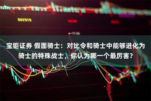 宝钜证券 假面骑士：对比令和骑士中能够进化为骑士的特殊战士，你认为哪一个最厉害？